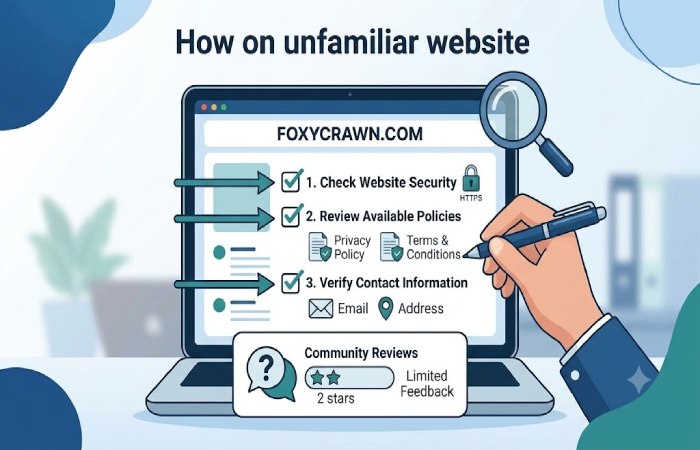 how to evaluate an unfamiliar website